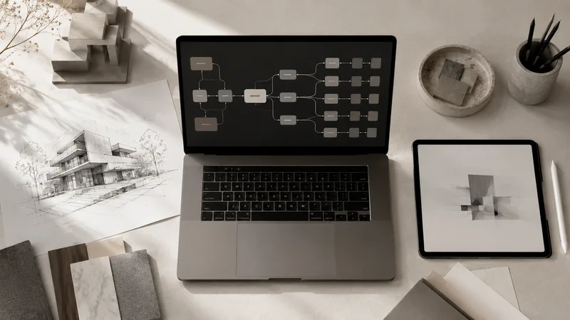 Konfiguracja workflow wizualizacji na stanowisku pracy w pracowni.